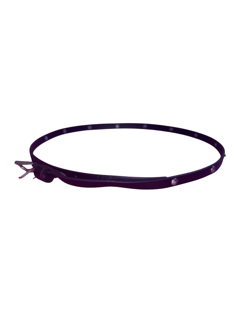 Girls Black Leather Skinny Belt 36 inches